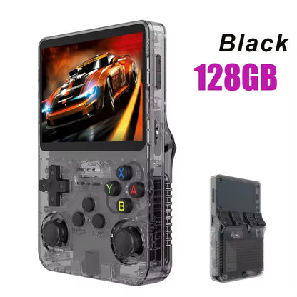 NEW Green  Retro Handheld Game Console Linux System 3.5 Inch IPS Screen Portable Pocket Video Player 64GB 128G Game Kid Gift