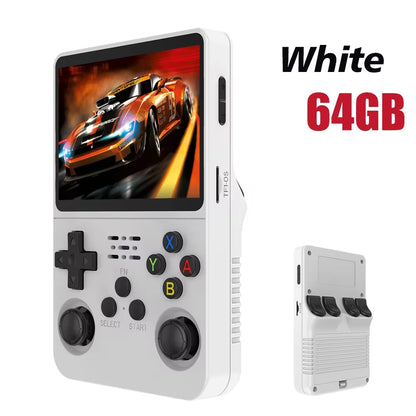 NEW Green  Retro Handheld Game Console Linux System 3.5 Inch IPS Screen Portable Pocket Video Player 64GB 128G Game Kid Gift