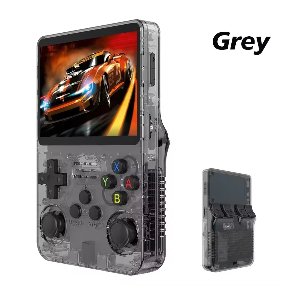 NEW Green  Retro Handheld Game Console Linux System 3.5 Inch IPS Screen Portable Pocket Video Player 64GB 128G Game Kid Gift