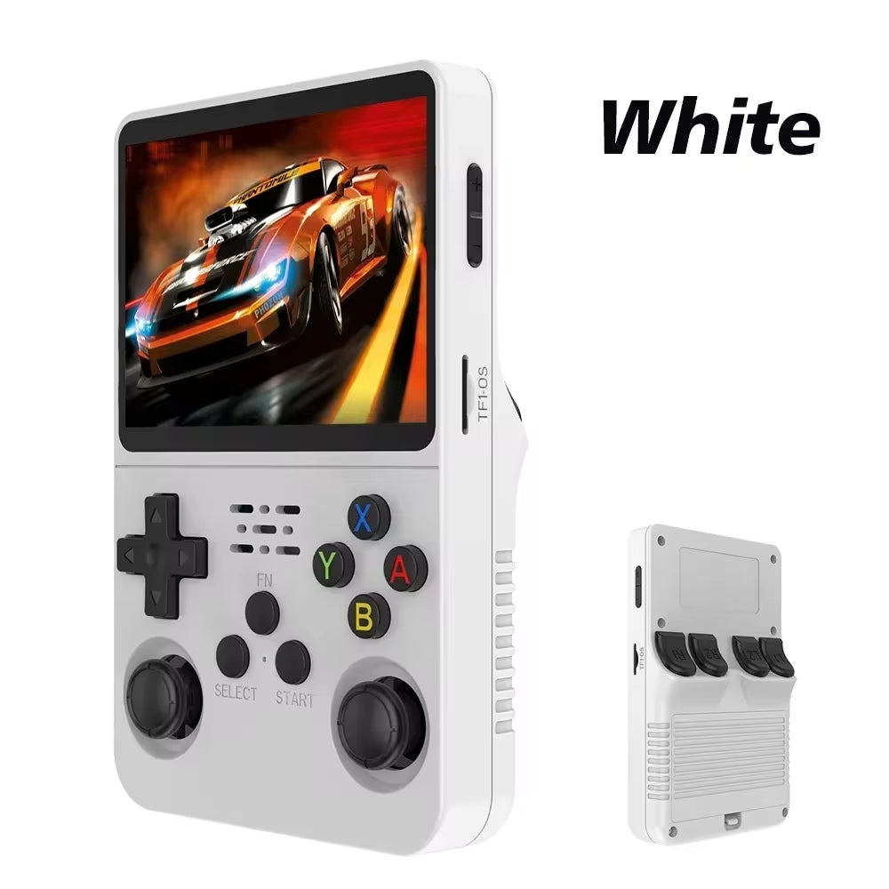 NEW Green  Retro Handheld Game Console Linux System 3.5 Inch IPS Screen Portable Pocket Video Player 64GB 128G Game Kid Gift